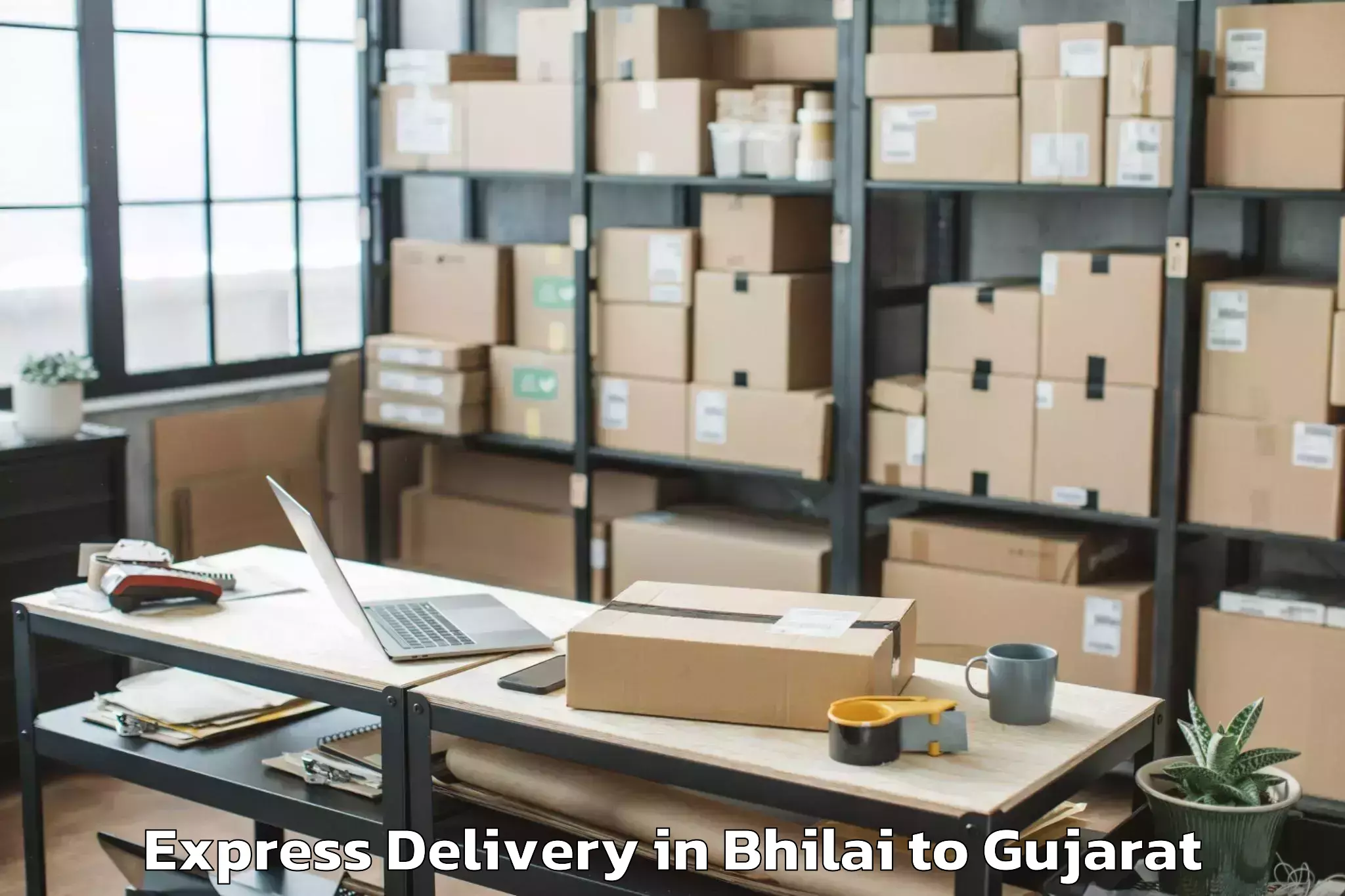 Affordable Bhilai to Gondal Express Delivery